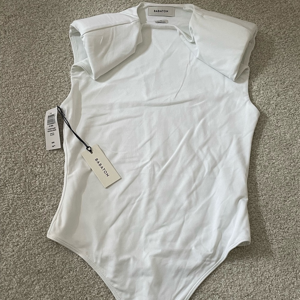NWT Babaton Padded Shoulder Bodysuit